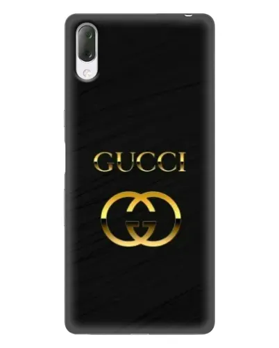 Чехол для Sony Xperia L3 с картинкой «Золотой логотип Gucci»