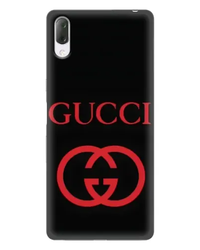 Чехол для Sony Xperia L3 с картинкой «Gucci — красный логотип»
