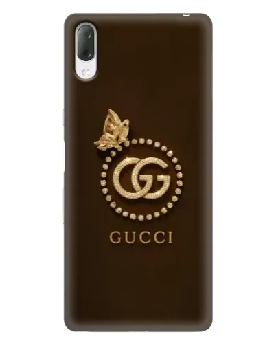 Чехол для Sony Xperia L3 с картинкой «Gucci — золотая бабочка»