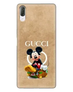 Чехол для Sony Xperia L3 с картинкой «Микки Маус Gucci — крафт» Чехол для Sony Xperia L3 с картинкой «Микки Маус Gucci — крафт»