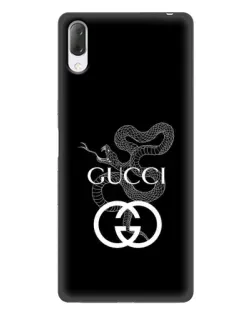 Чехол для Sony Xperia L3 с картинкой «Gucci — серебряная змея» Чехол для Sony Xperia L3 с картинкой «Gucci — серебряная змея»
