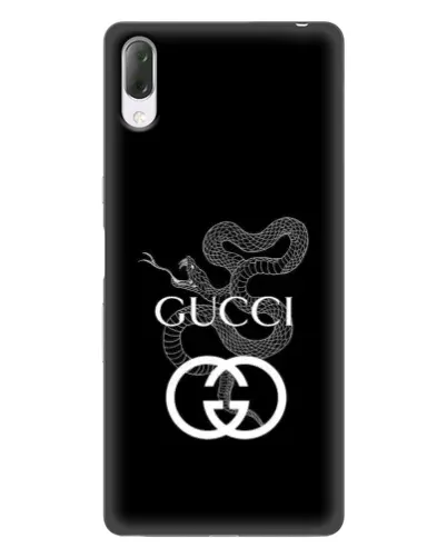 Чехол для Sony Xperia L3 с картинкой «Gucci — серебряная змея»