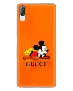 Чехол для Sony Xperia L3 с картинкой «Микки Маус Gucci — оранж» Чехол для Sony Xperia L3 с картинкой «Микки Маус Gucci — оранж»
