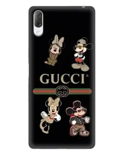 Чехол для Sony Xperia L3 с картинкой «Gucci — герои Disney и монограмма» Чехол для Sony Xperia L3 с картинкой «Gucci — герои Disney и монограмма»