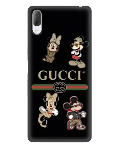 Чехол для Sony Xperia L3 с картинкой «Gucci — герои Disney и монограмма» Чехол для Sony Xperia L3 с картинкой «Gucci — герои Disney и монограмма»