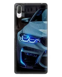 Чохол для Sony Xperia L3 з картинкою «Погляд BMW з синіми фарами»
