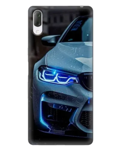 Чехол для Sony Xperia L3 с картинкой «Взгляд BMW с синими фарами» Чехол для Sony Xperia L3 с картинкой «Взгляд BMW с синими фарами»