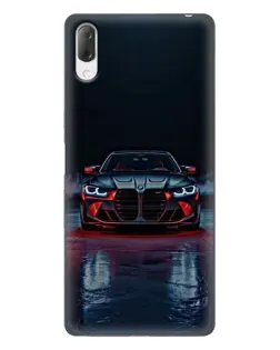 Чехол для Sony Xperia L3 с картинкой «BMW на мокрой дороге»