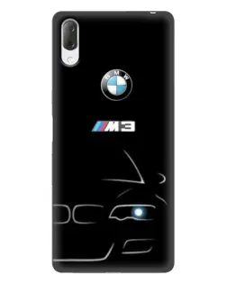 Чехол для Sony Xperia L3 с картинкой «Минималистичный принт BMW M3»