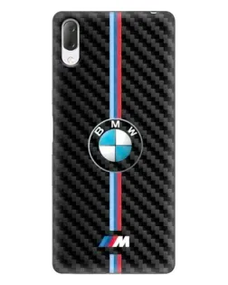 Чехол для Sony Xperia L3 с картинкой «Эмблема BMW и карбон»