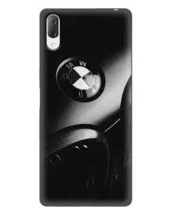 Чехол для Sony Xperia L3 с картинкой «Эмблема BMW — макро»