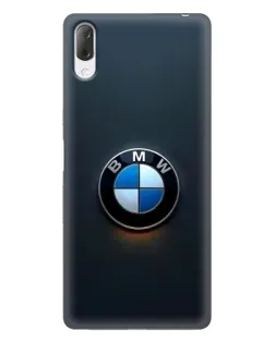 Чехол для Sony Xperia L3 с картинкой «Логотип BMW — минимализм»