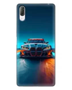 Чехол для Sony Xperia L3 с картинкой «BMW — огни неона»