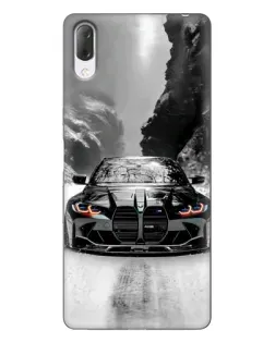Чехол для Sony Xperia L3 с картинкой «BMW — акварельный дрифт»