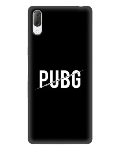 Чехол для Sony Xperia L3 с картинкой «PUBG — белый логотип»