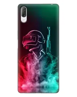 Чехол для Sony Xperia L3 с картинкой «PUBG — огненный воин» Чехол для Sony Xperia L3 с картинкой «PUBG — огненный воин»