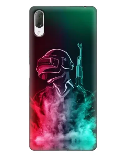 Чехол для Sony Xperia L3 с картинкой «PUBG — огненный воин»