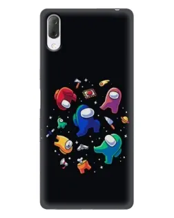 Чехол для Sony Xperia L3 с картинкой «Among Us космос» Чехол для Sony Xperia L3 с картинкой «Among Us космос»