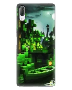 Чехол для Sony Xperia L3 с картинкой «Minecraft лесной пейзаж»