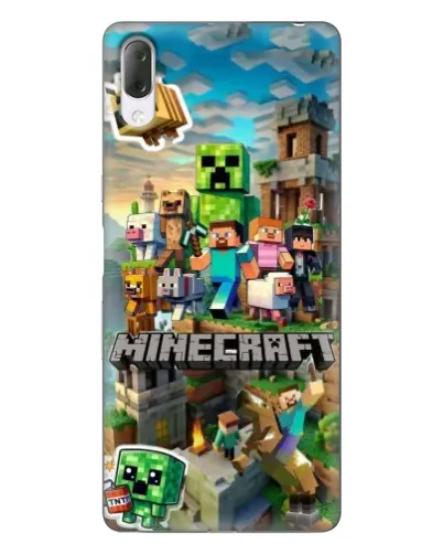 Чехол для Sony Xperia L3 с картинкой «Замок Minecraft»