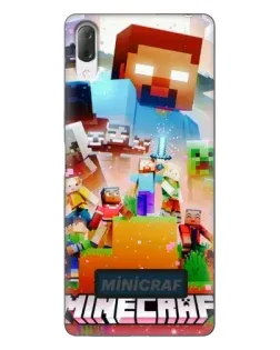 Чехол для Sony Xperia L3 с картинкой «Minecraft герои игры»