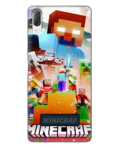 Чехол для Sony Xperia L3 с картинкой «Minecraft герои игры»