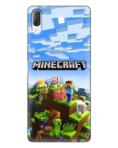 Чехол для Sony Xperia L3 с картинкой «Minecraft классический мир»