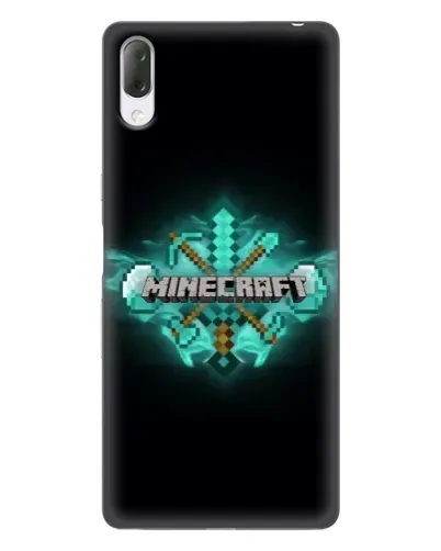 Чехол для Sony Xperia L3 с картинкой «Minecraft Diamond лого»