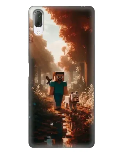 Чехол для Sony Xperia L3 с картинкой «Стив в лесу»