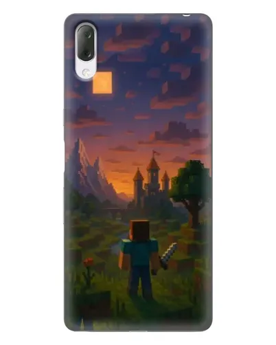 Чехол для Sony Xperia L3 с картинкой «Стив у башни»
