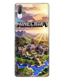 Чохол для Sony Xperia L3 з картинкою «Minecraft панорама»
