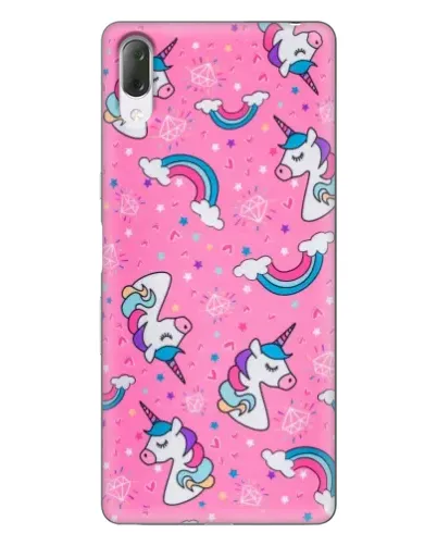 Чехол для Sony Xperia L3 с картинкой «Unicorn паттерн розовый» Чехол для Sony Xperia L3 с картинкой «Unicorn паттерн розовый»