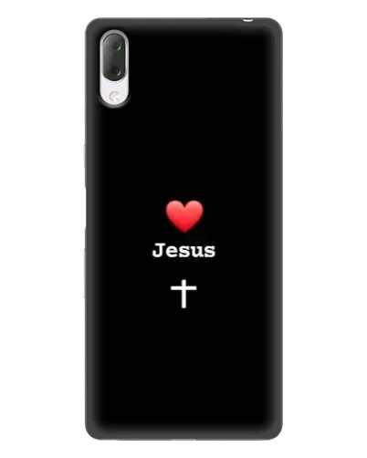 Чехол для Sony Xperia L3 с картинкой «Сердце - Jesus»