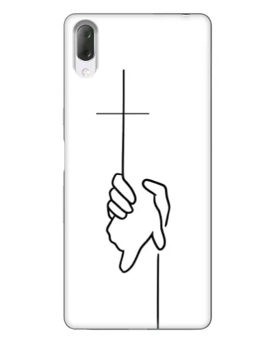 Чехол для Sony Xperia L3 с картинкой «Рука держит»