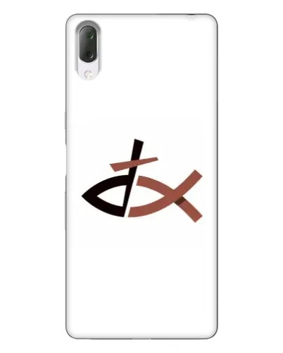 Чехол для Sony Xperia L3 с картинкой «Рыба и крест»
