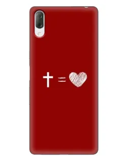 Чехол для Sony Xperia L3 с картинкой «Уравнение любви»