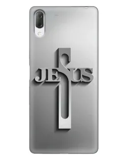 Чехол для Sony Xperia L3 с картинкой «Металлический крест Jesus»