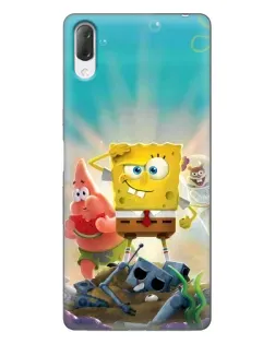 Чехол для Sony Xperia L3 с картинкой «Спанч Боб победитель»