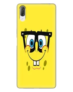 Чехол для Sony Xperia L3 с картинкой «Минималистичный Спанч Боб» Чехол для Sony Xperia L3 с картинкой «Минималистичный Спанч Боб»