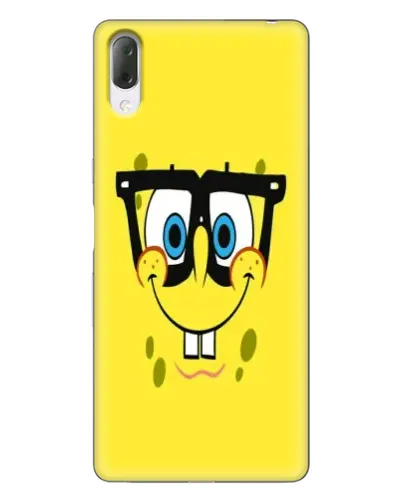 Чехол для Sony Xperia L3 с картинкой «Минималистичный Спанч Боб» Чехол для Sony Xperia L3 с картинкой «Минималистичный Спанч Боб»