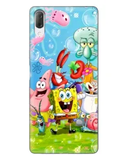 Чехол для Sony Xperia L3 с картинкой «Губка Боб и друзья» Чехол для Sony Xperia L3 с картинкой «Губка Боб и друзья»