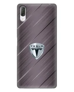 Чехол для Sony Xperia L3 с картинкой «Металлическая текстура Tesla» Чехол для Sony Xperia L3 с картинкой «Металлическая текстура Tesla»