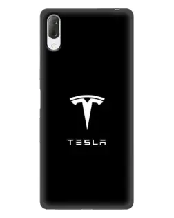 Чехол для Sony Xperia L3 с картинкой «Tesla White Logo» Чехол для Sony Xperia L3 с картинкой «Tesla White Logo»
