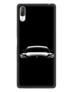 Чехол для Sony Xperia L3 с картинкой «Фары Tesla Night» Чехол для Sony Xperia L3 с картинкой «Фары Tesla Night»
