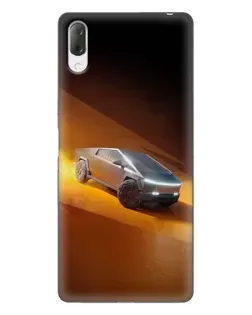 Чехол для Sony Xperia L3 с картинкой «Cybertruck в пустыне» Чехол для Sony Xperia L3 с картинкой «Cybertruck в пустыне»