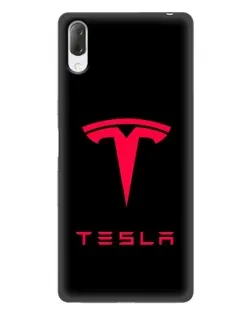 Чехол для Sony Xperia L3 с картинкой «Tesla Red Logo» Чехол для Sony Xperia L3 с картинкой «Tesla Red Logo»