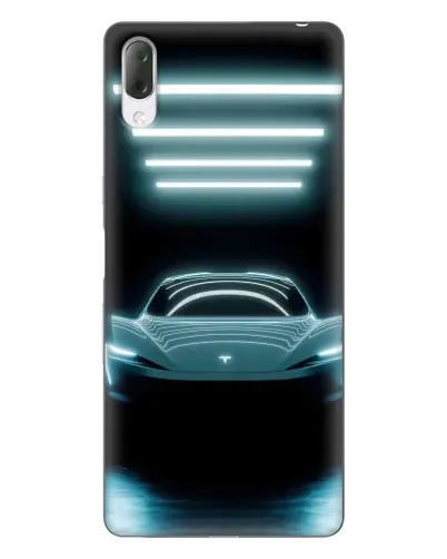 Чехол для Sony Xperia L3 с картинкой «Tesla в неоне» Чехол для Sony Xperia L3 с картинкой «Tesla в неоне»