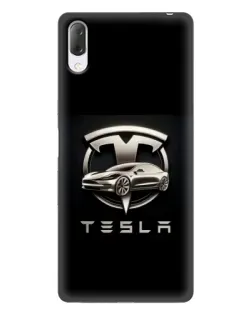 Чехол для Sony Xperia L3 с картинкой «Tesla — серебристое авто» Чехол для Sony Xperia L3 с картинкой «Tesla — серебристое авто»