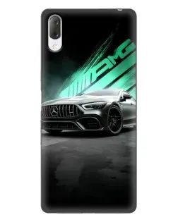 Чехол для Sony Xperia L3 с картинкой «Темный Mercedes AMG»