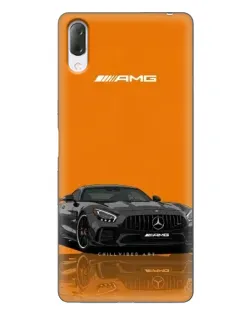 Чехол для Sony Xperia L3 с картинкой «Оранжевый Mercedes AMG»